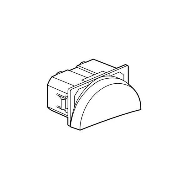 LEGRAND - 2-Way Switch Arteor, 16A, Round, 1 Right Module,White