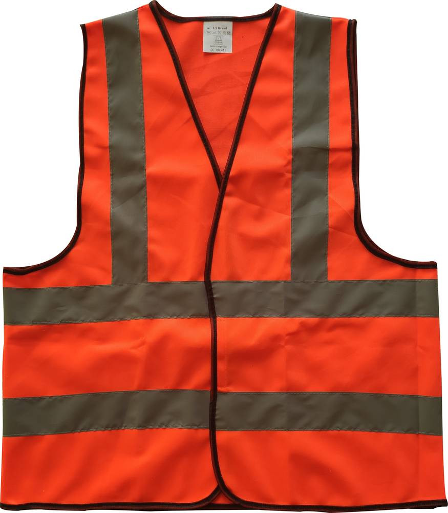 High-Light Reflective Safety Vest - X-LARGE - Orange