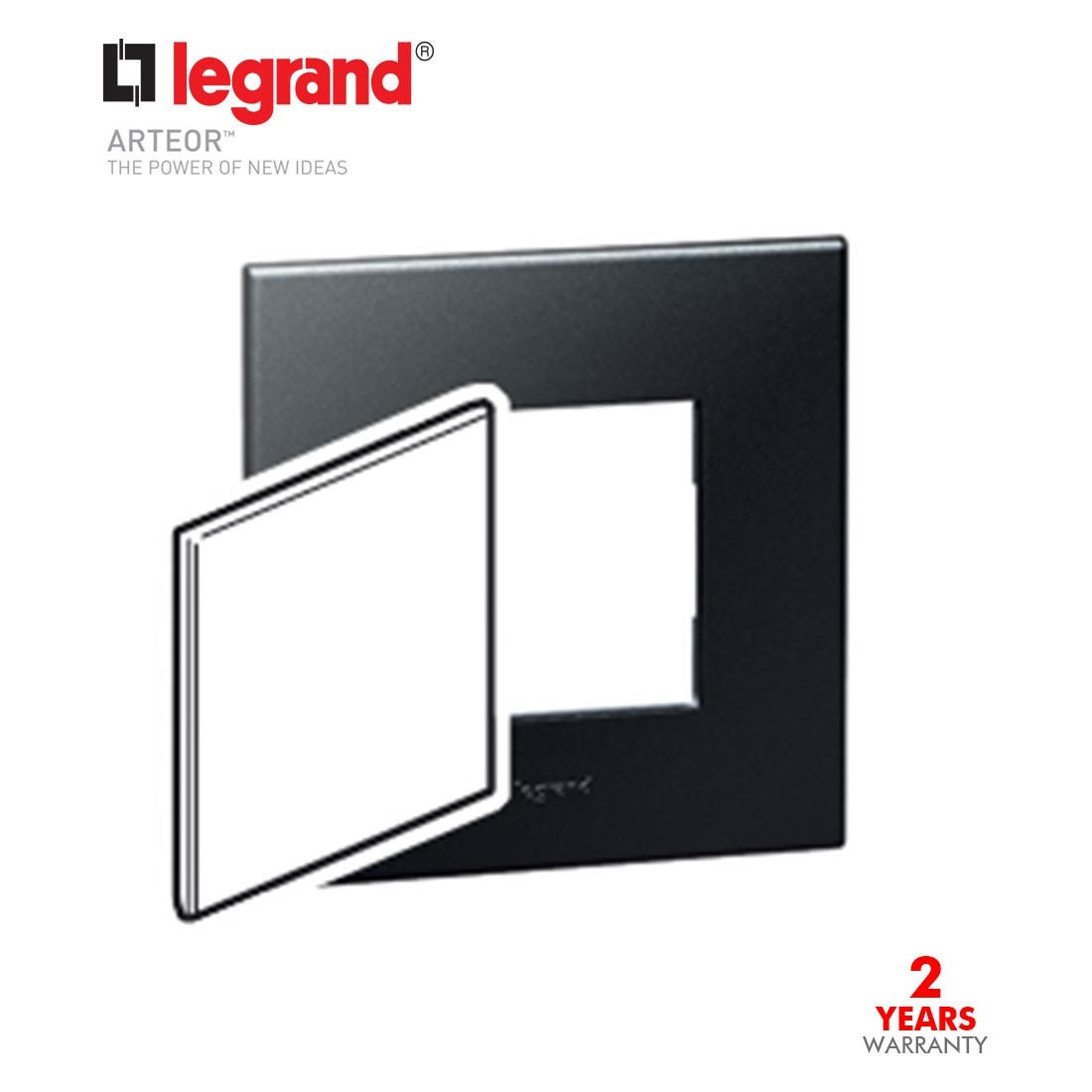 LEGRAND - Blank Cover Plate BS for 1G Box, Graphite, Arteor