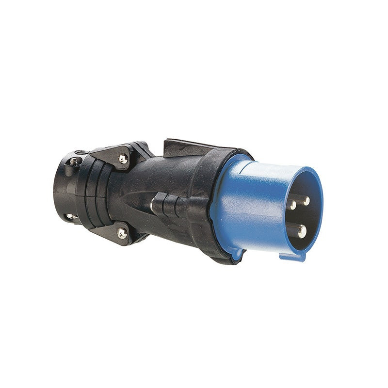 LEGRAND - Plug Hypra, Straight, IP44, 16A, 200/250V~, 2P+T, Rubber