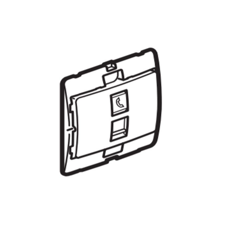 DISCONTINUED LEGRAND - Telephone Socket Mallia, RJ 11, 4 Contacts 