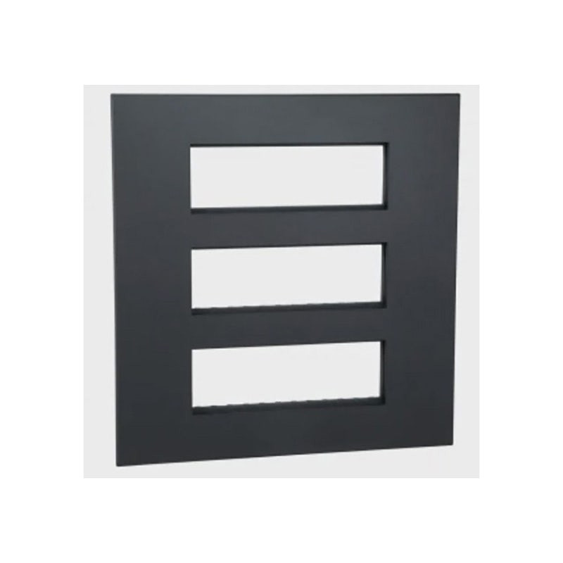 LEGRAND - Cover Plate with Frame Arteor, Indian , 3x6 Modules, Square, Graphite