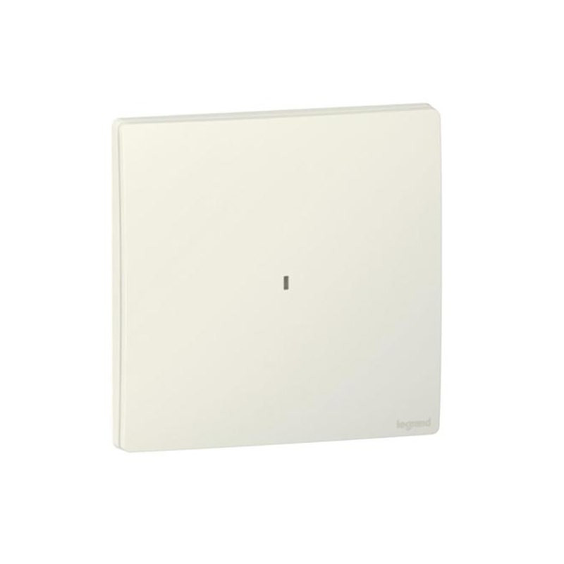 LEGRAND - Wired Light Switch Mallia Senses, 1 Gang with Neutral, Matt White