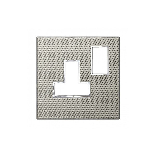 LEGRAND - Plate Arteor, for 5/13A Switched Sockets 1 Gang, BS, Signature Cube