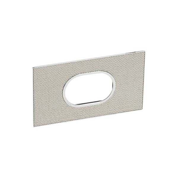 LEGRAND - Plate Arteor, BS, 2 Gang, Round, 3 Modules, Woven Metal