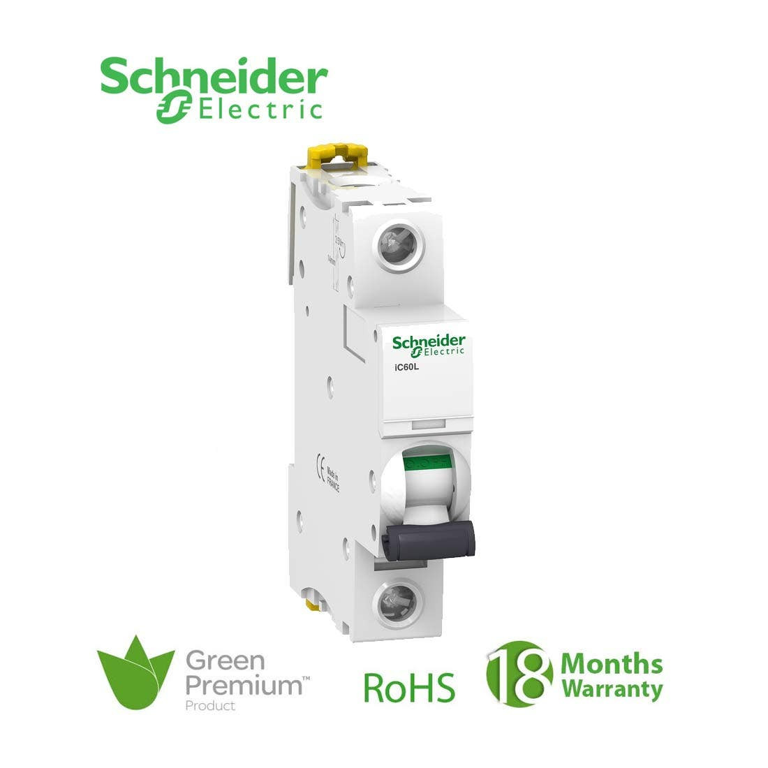 SCHNEIDER - MCB Breaker, Acti9 iC60L, 1P, 25A, K curve