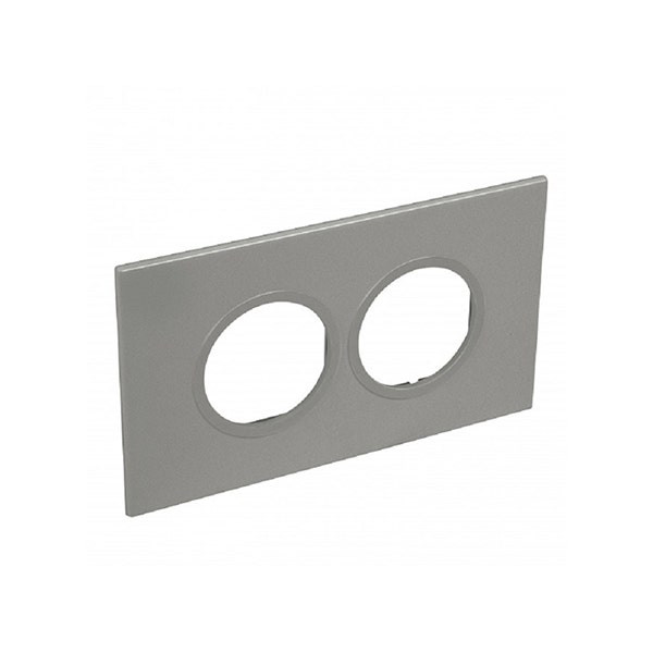 LEGRAND - Plate Arteor, BS, Round, 4 Modules, 2 Gang, Magnesium