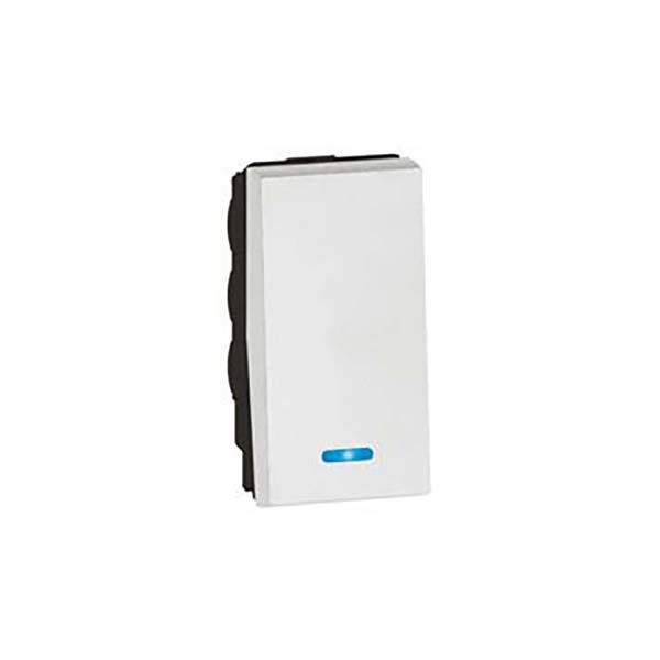 LEGRAND - 2-Way Push-Button Arteor, with Locator, Square, 1 Module, White