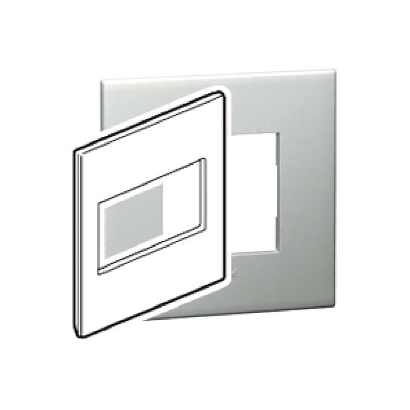 ليجراند - لوحة Arteor، أمريكية، 4 موديول، مربع، 4''x4''، Pearl Aluminium