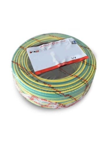 Bahra NYA Electrical Cord - 6 mm - Green x Yellow