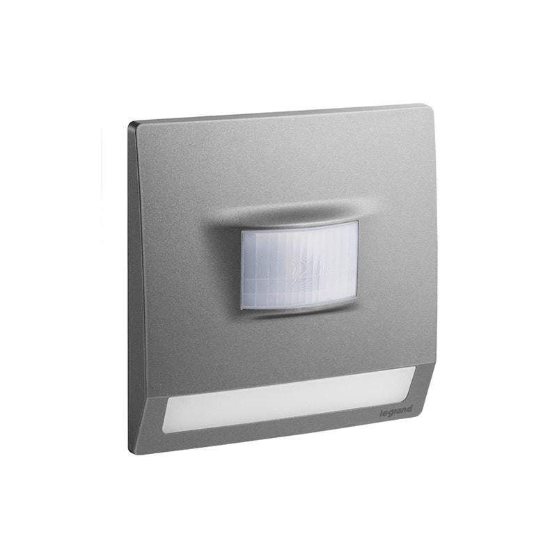LEGRAND - Step Light with Motion Detector Mallia Senses, 1 Gang, 100-250V, 230V, Dark Silver