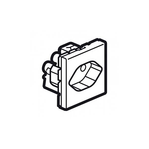 LEGRAND - Socket Arteor, Swiss, 10A, 2P+E, Shuttered, Type 13, 2 Modules, White