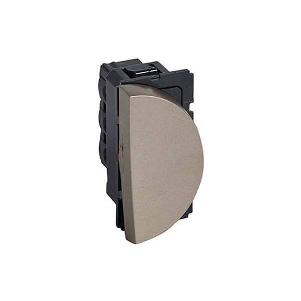 LEGRAND - 2-Way Switch Arteor, 10A, Round, 1 Right Module, Champagne