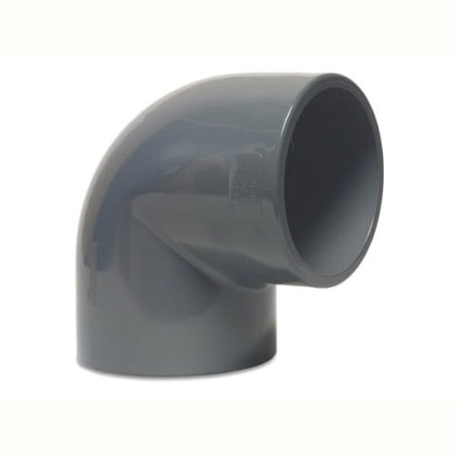 Elbow-Nipro 80 High Pressure PVC Glue 3/4 Inch - Gray