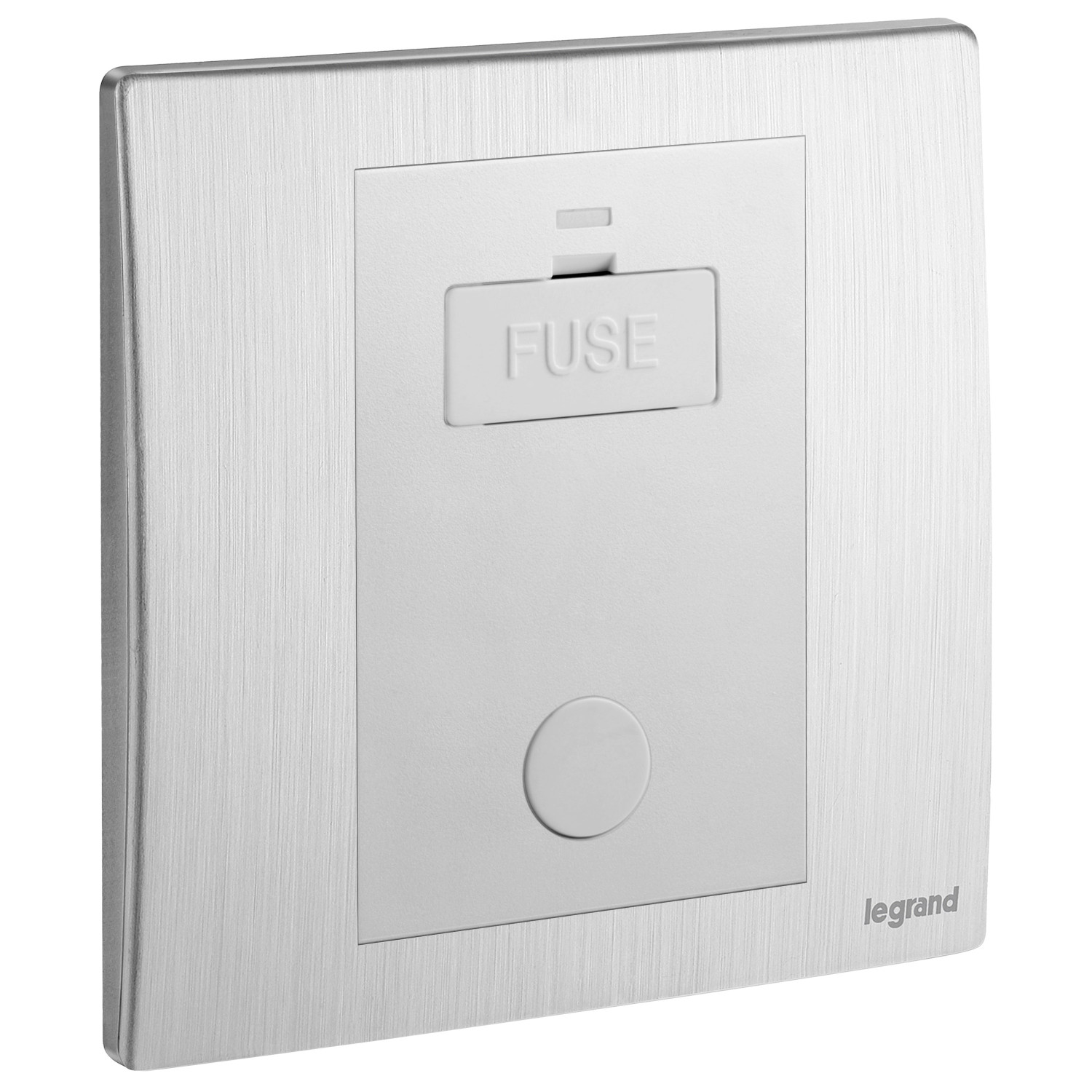 LEGRAND - Fused Connection Unit Mallia, Unswitched, 13 A, Brushed Aluminium