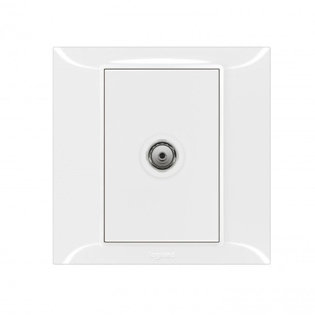 LEGRAND - Single TV socket Belanko S - female - White