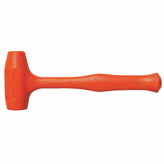 Dead Blow Hammer, 28 oz Head Weight, Urethane over Steel Handle Material