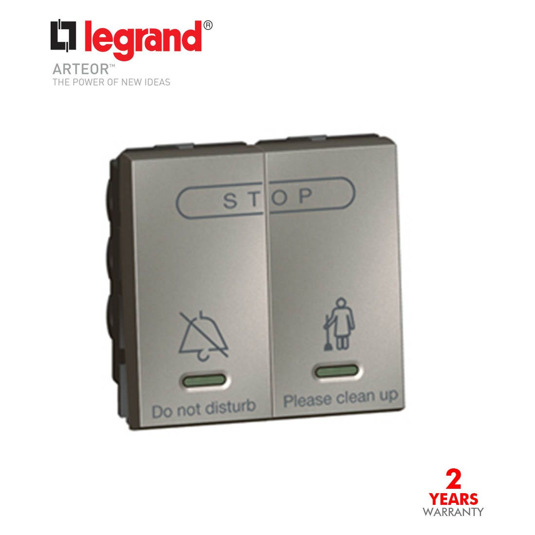 LEGRAND - Hotel Bedroom Call Indicator, Inter Cntrl Unit 2Mod, Magn