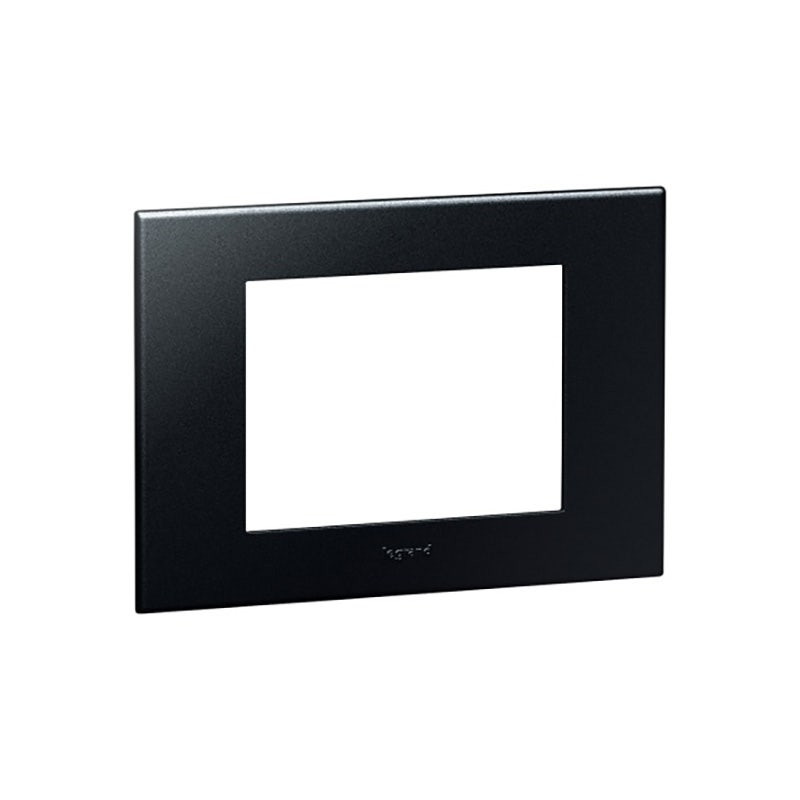 LEGRAND - Plate Arteor, for Double Australian Socket, 2x2 Modules, Square, Graphite