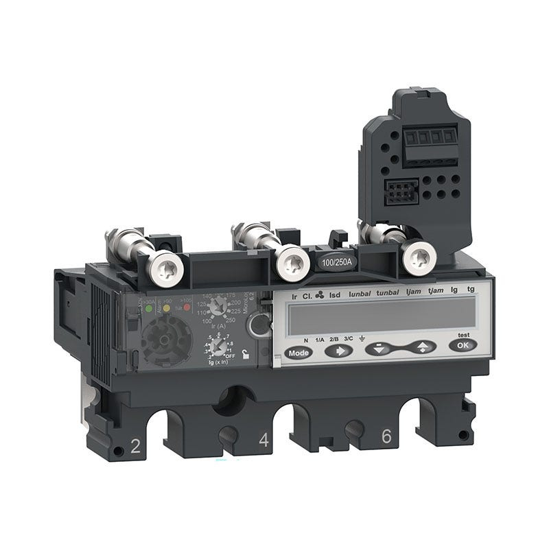 SCHNEIDER - Trip Unit MicroLogic 6.2 E for ComPacT NSX 160/250 Circuit Breakers, Electronic, 160A, 3P 3D