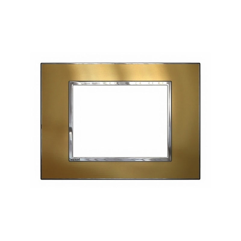 LEGRAND - Plate Arteor, for Double Australian Socket, 2 Gang, Gold Brass