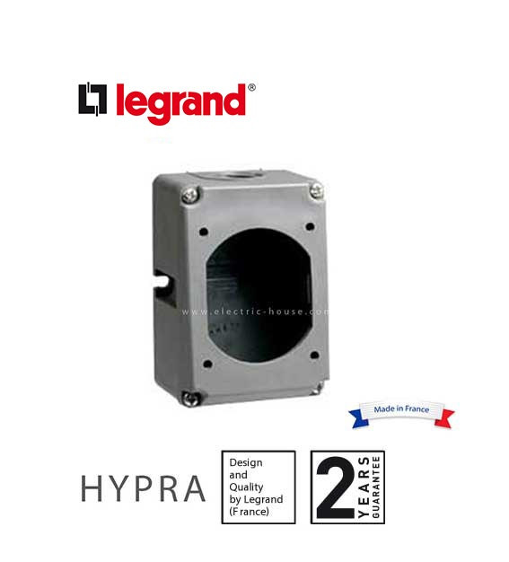 LEGRAND - Box Hypra, IP44, for Surface Mounting Sockets 2P+E/3P+E/3P+N+E, 32A, Metal