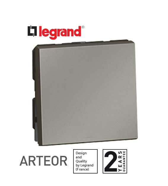 LEGRAND - Switch 2-Way Arteor, 10 AX, 250 V~, 2 Modules, Magnesium