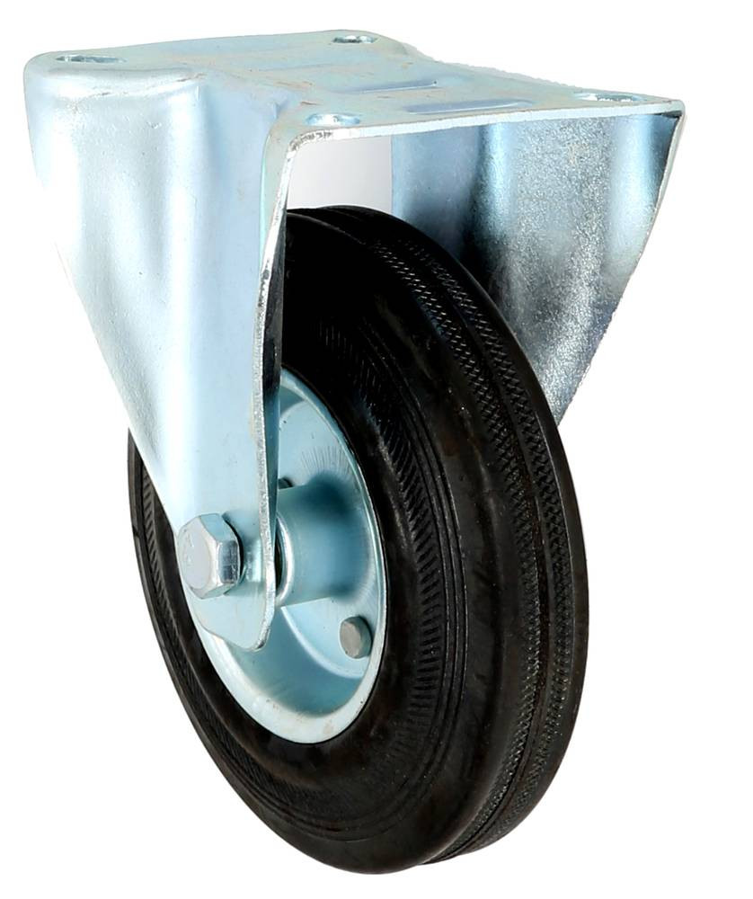 Fixed Wheel - 80 mm - Silver-Black