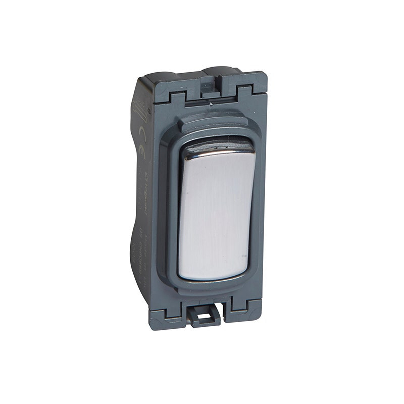 LEGRAND - Switch Grid Module Synergy, 2 Way, 20AX, 250V~, SD Polished Stainless Steel