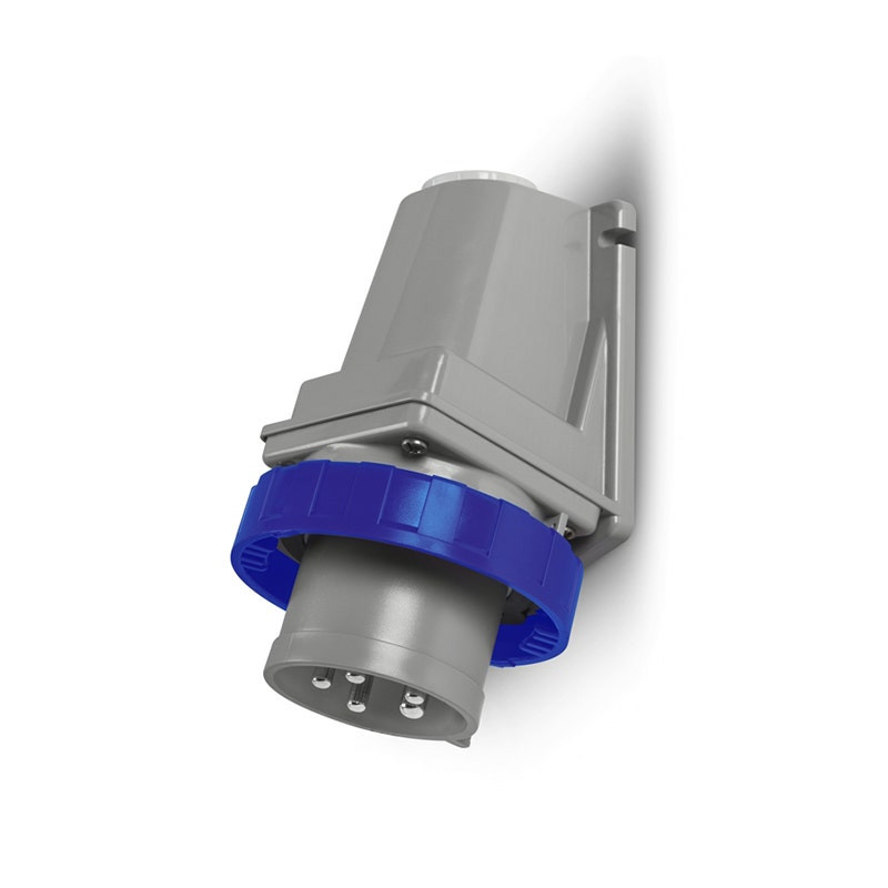 SCAME - Surface Mount Appliance Inlet, 16A, 2P+E, 6h, 200-250V, 50Hz, 60Hz, Screw Terminals