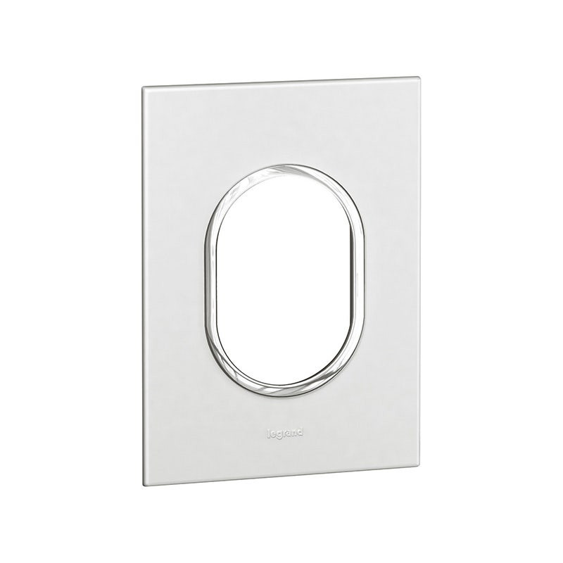 LEGRAND - Plate Arteor, Italian/US, 3 Modules, Round, 2"x4", White