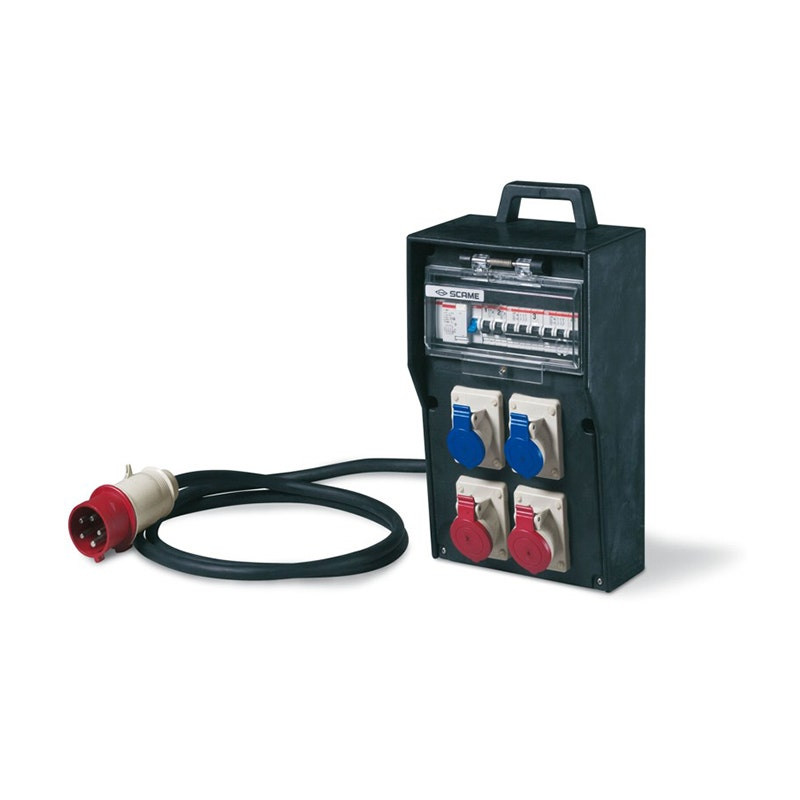 SCAME - Distribution Assembly, IP44, 3P + N + E, 32A, 400V
