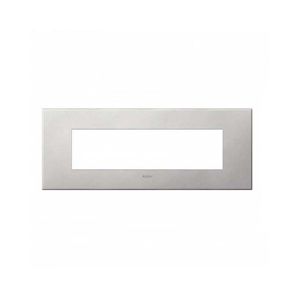 LEGRAND - Plate Arteor, BS, Square, 8 Modules, Soft Aluminium