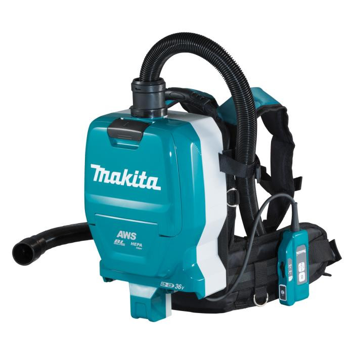 Cordless Brushless Backpack Vacuum Cleaner , 36V , Dry Only , Suction 11 kPa, 2L , 4.5kg