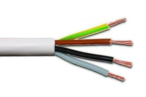 Cawable- Flexible Cables - Copper- PVC- 4x10- 91.44 M - 300/500 V - White
