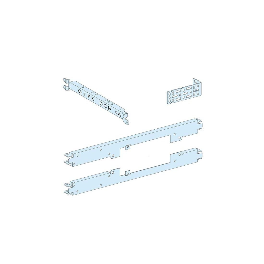 SCHNEIDER - Mounting Plate for Horizontal, NS250, C/O Motor, UA/BA Controller