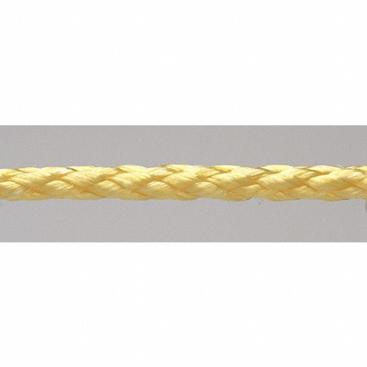 Polypropylene All Purpose General Utility Rope, 3/8Inch dia., Yellow, 100 ft