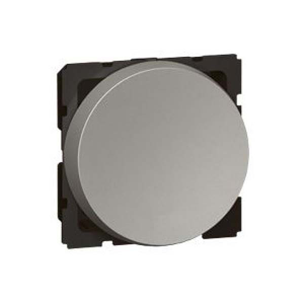 LEGRAND - 2-Way Push-Button Arteor, Round, 2 Modules, Magnesium