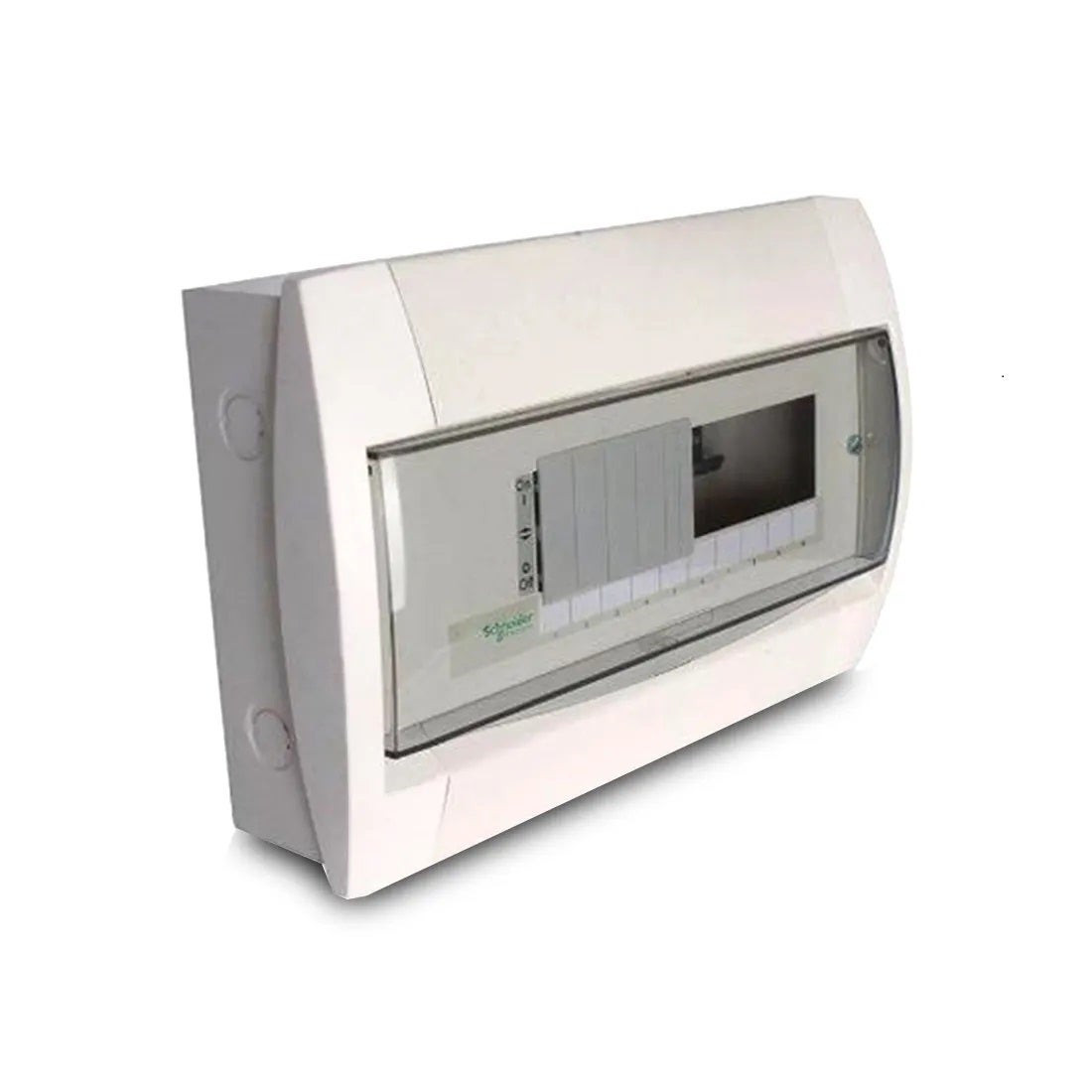 SCHNEIDER - Load Center, 1 Row 16 Ways x 18mm, Flush, Curved Door