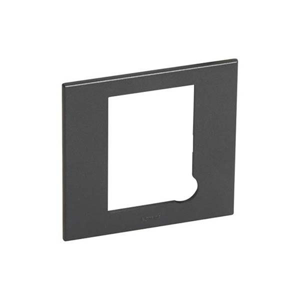 LEGRAND - Plate Arteor, BS, for 13A Fused Connection Unit, Square, Graphite