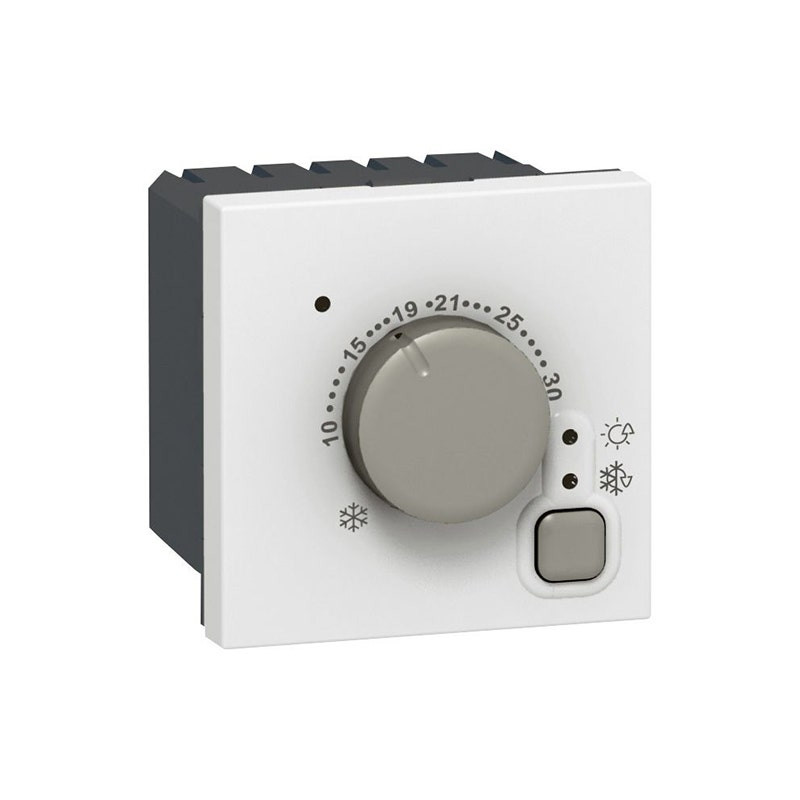 LEGRAND - Electronic Room Thermostat Mosaic, 2 Modules, 230V AC, White