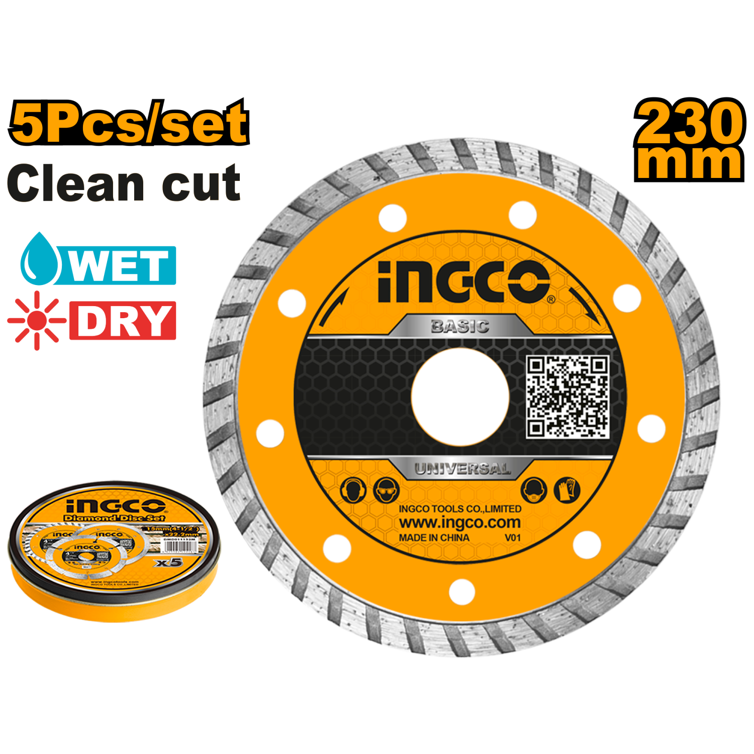 Diamond disc 230(9")X22.2/1PCSدسك قص جرانيت 9" مسكر 230 ملم عرضها 10 ملي السعر بالحبة