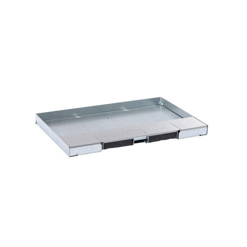 LEGRAND - Flush Floor Boxes Metal Lid, 8/12 Modules, Stainless Steel