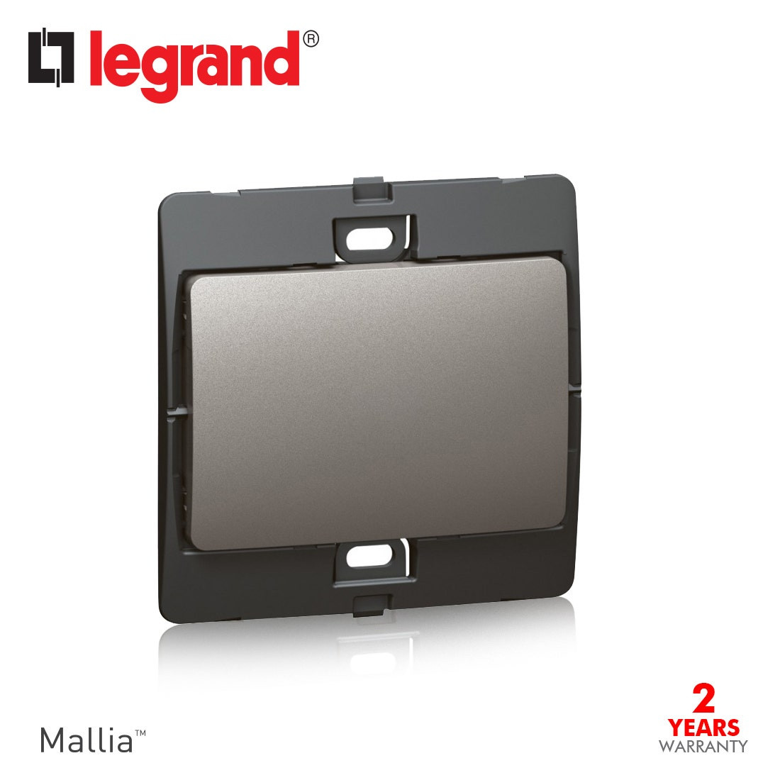 DISCONTINUED LEGRAND - Single Pole Switch Mallia, 1 Gang, 1 Way 20 AX 250 V~