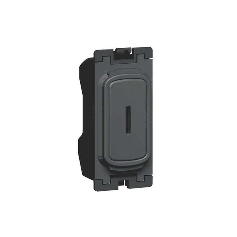 ليجراند - وحدة مفتاح مزدوجة مع مفتاح، Synergy، 20AX، 250V~، Anthracite