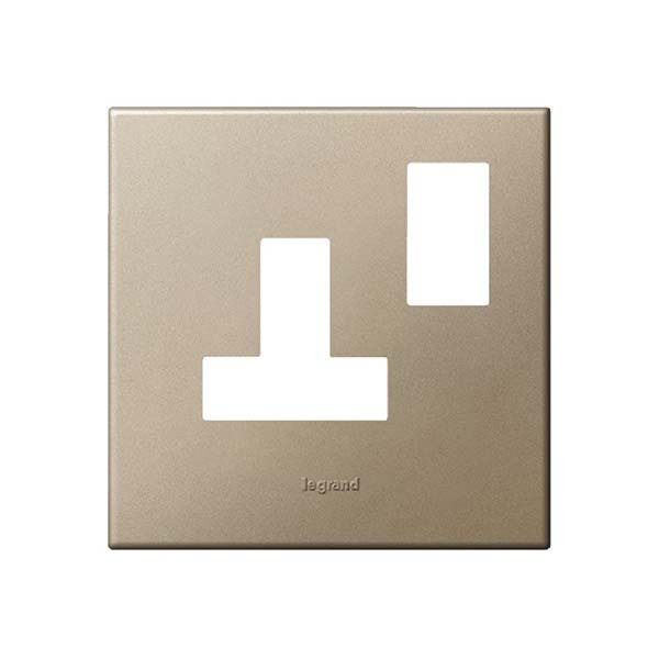 LEGRAND - Plate Arteor, for 5/13A Switched Sockets 1 Gang, BS, Champagne