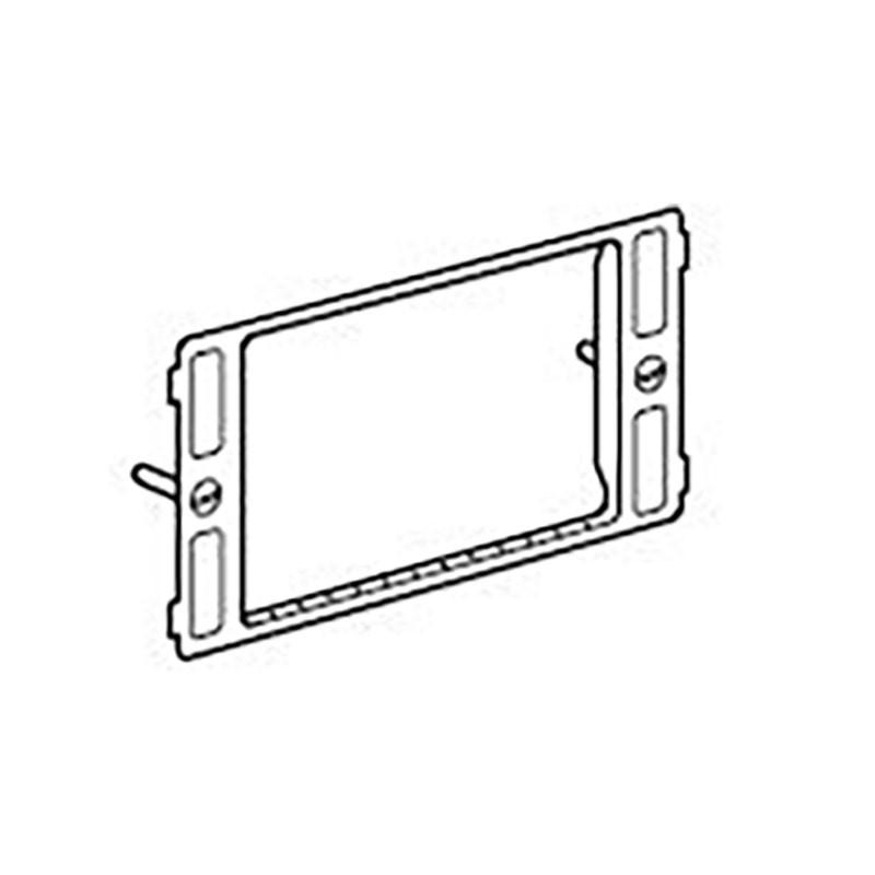 LEGRAND - Grid Yoke Synergy, 3/4 Grid Modules, for 2 Gang Modern, Silver