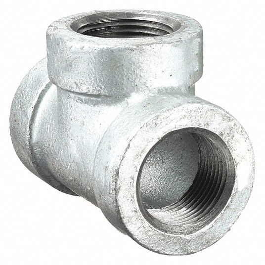 Tee, Malleable Iron, 3/4Inch x 3/4Inch x 3/4Inch Pipe Size, NPT x NPT x NPT