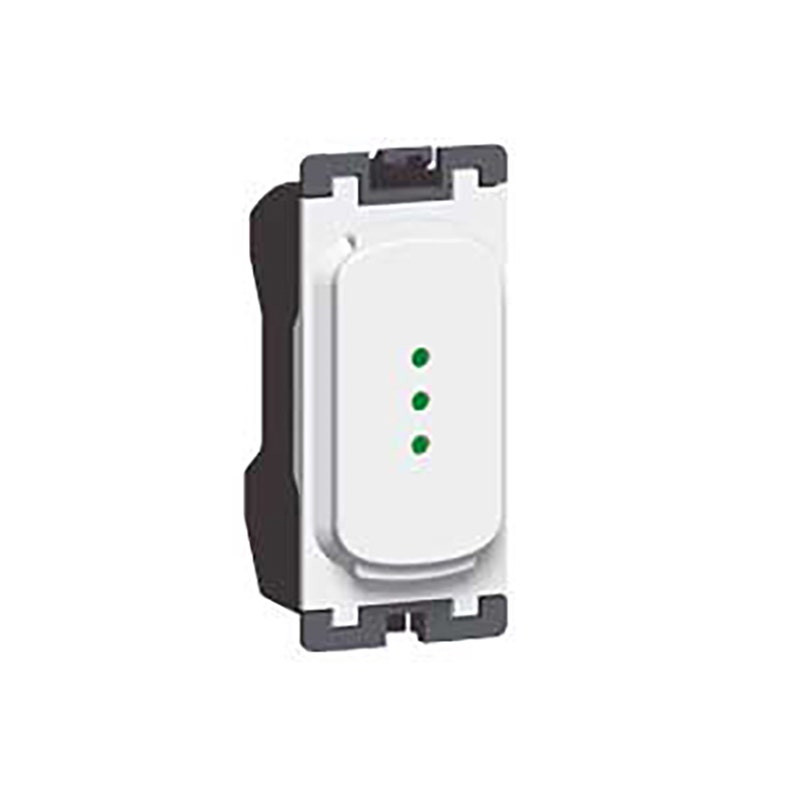 LEGRAND - Indicator Synergy, Grid Modul , Green Neon, 1mA, 230-250V, White