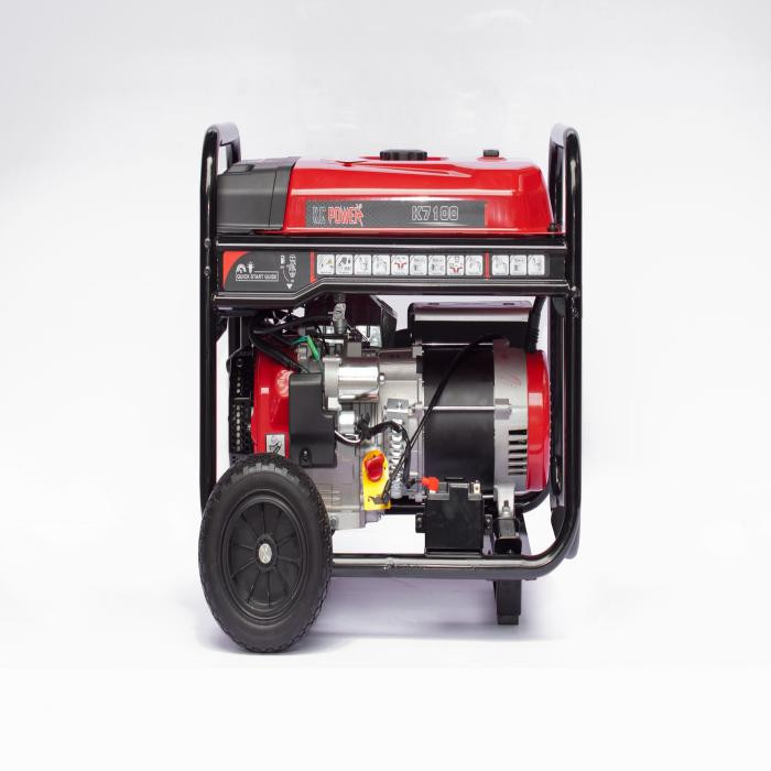 Gasoline Generator, 7 KW, 220V-60HZ, Fuel tank 28 Liter, Electric Start, With Lithium Battery, 102Kg
